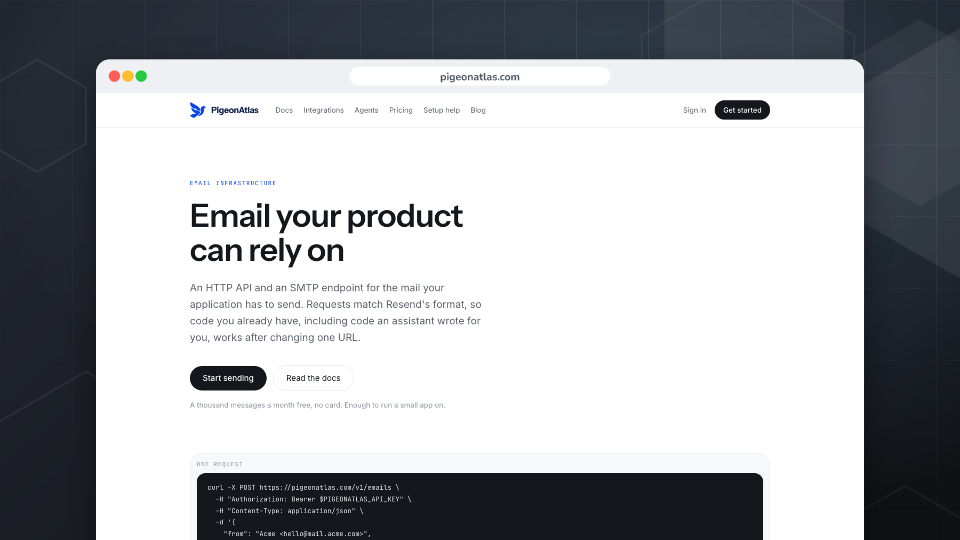 PigeonAtlas: Email That Arrives When It Matters